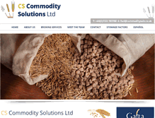 Tablet Screenshot of commoditysols.co.uk